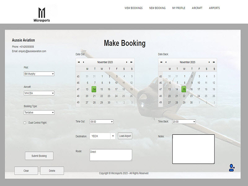 Booking
