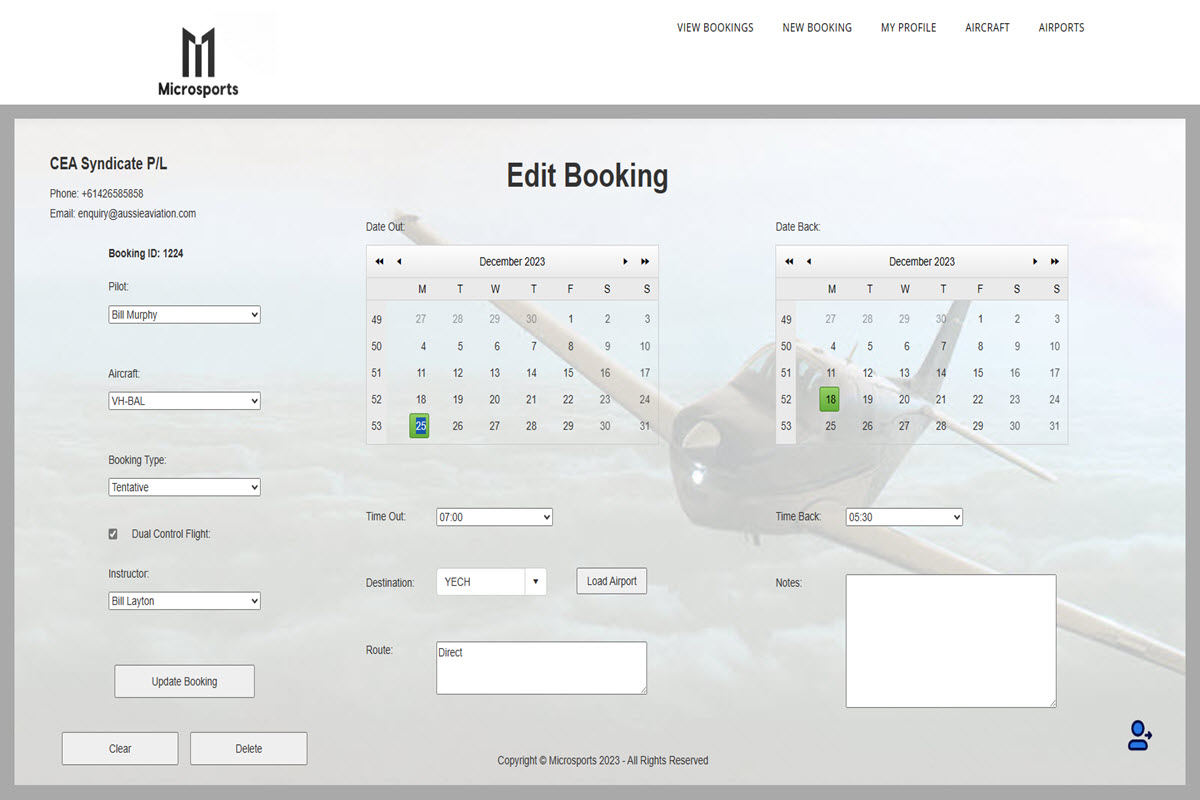 Make Booking